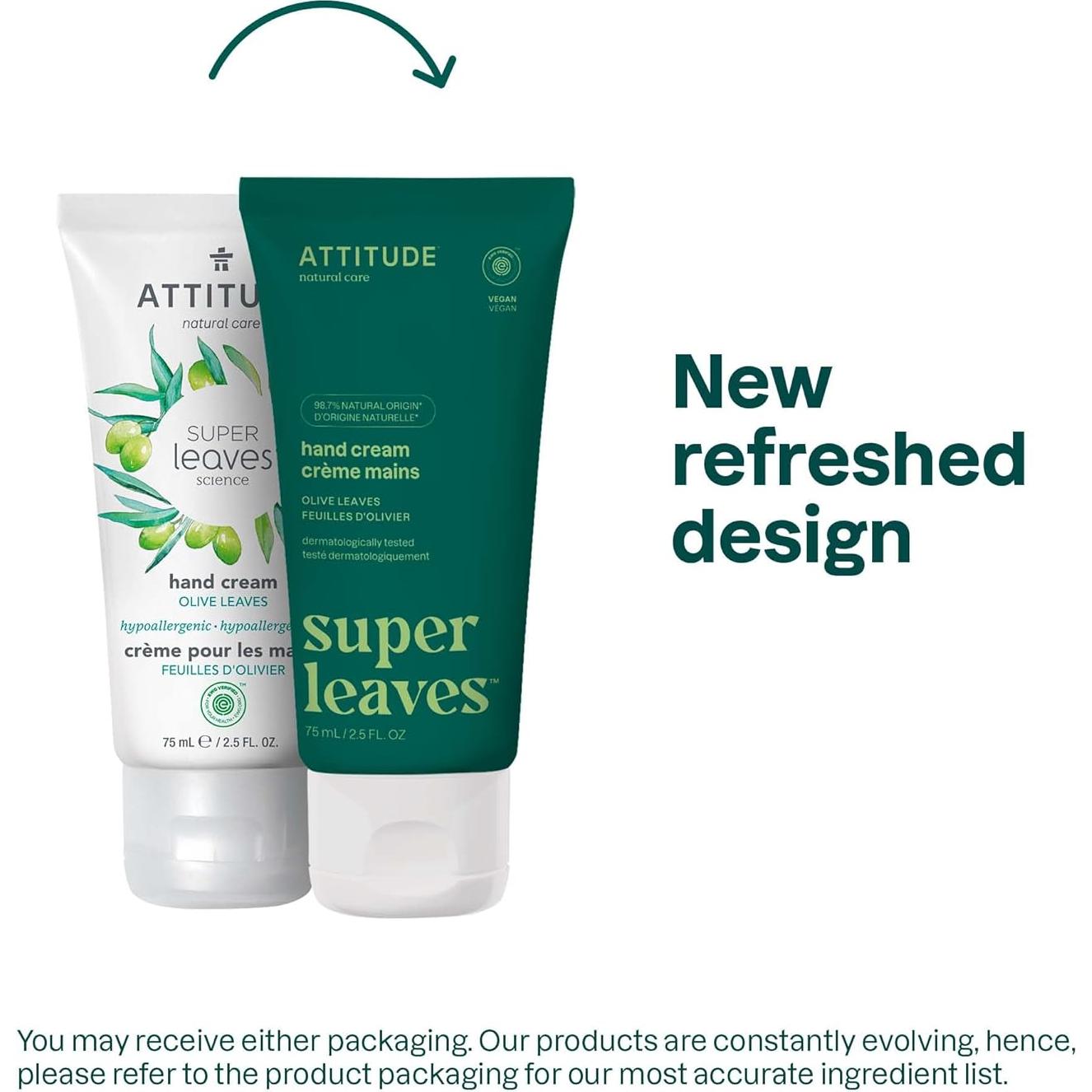 Crema de Manos ATTITUDE 73.93 ml Vegana con Fragancia de Pera