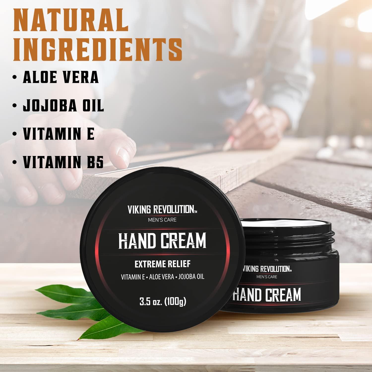 Crema de Manos Viking Revolution para Hombres - Aloe Vera y Vitamina E 140g