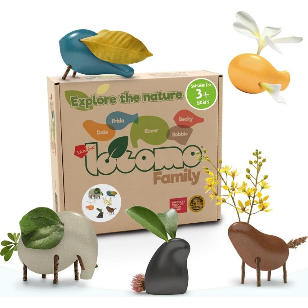 Set Educativo de Construcción Taksa Toys 122 Piezas + 5 Animales