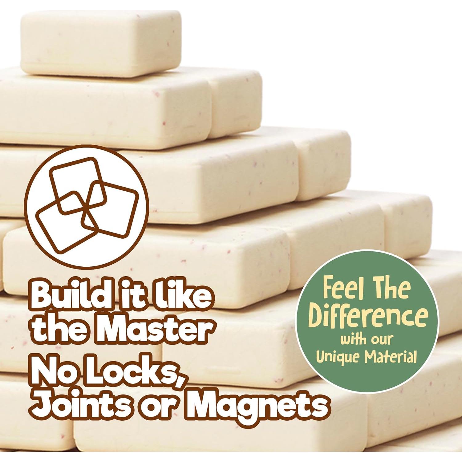 Set Educativo de Construcción Taksa Toys 122 Piezas + 5 Animales