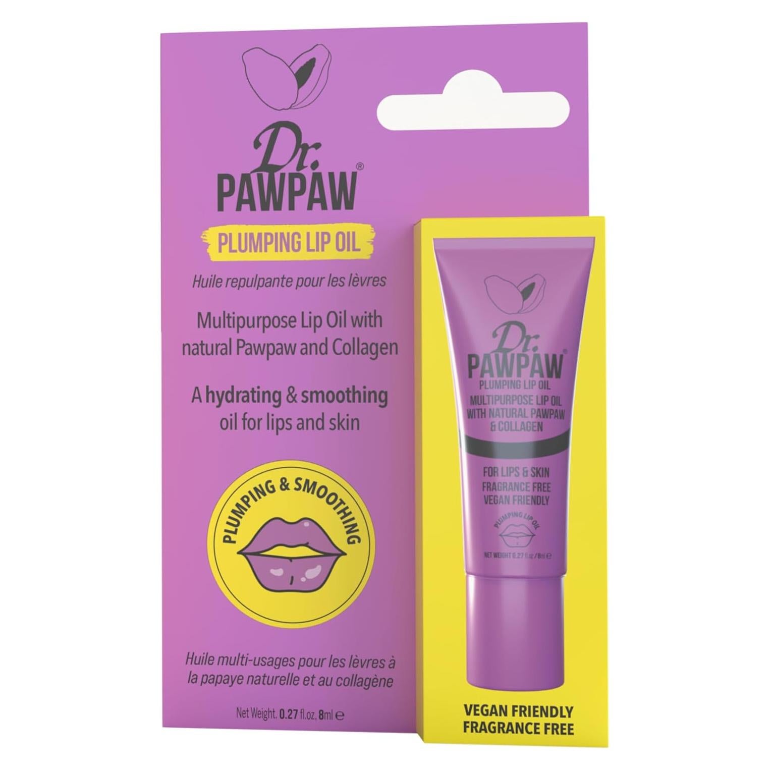 Aceite Labial Voluminizador Dr. PawPaw 7.93 g - Hidratante con Aloe Vera