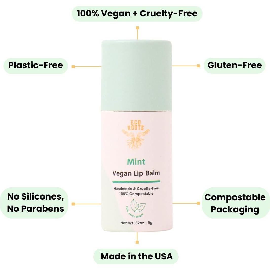 Bálsamo Labial Orgánico Menta EcoRoots - Set 2 Unidades