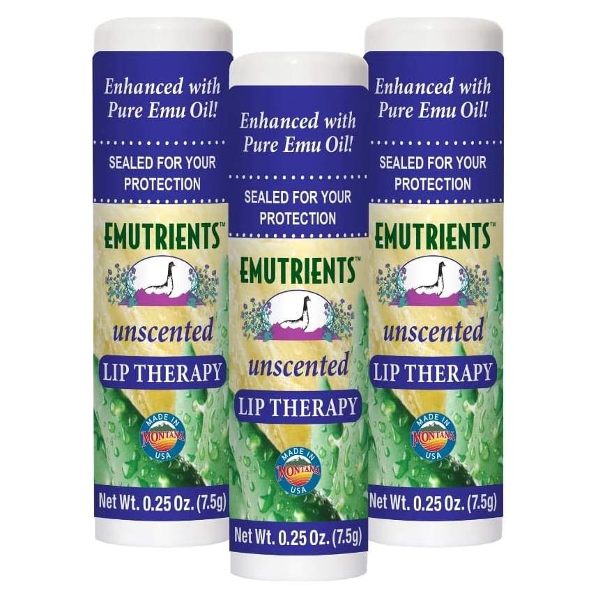 Bálsamo Labial Natural Montana Emu Ranch - 3 Unidades 7.09g Sin Fragancia