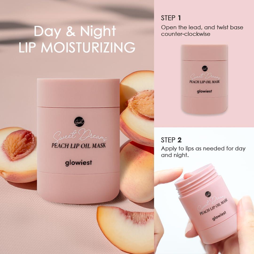 Máscara de Aceite Labial Glowiest Durazno 32g Hidratante K-Beauty