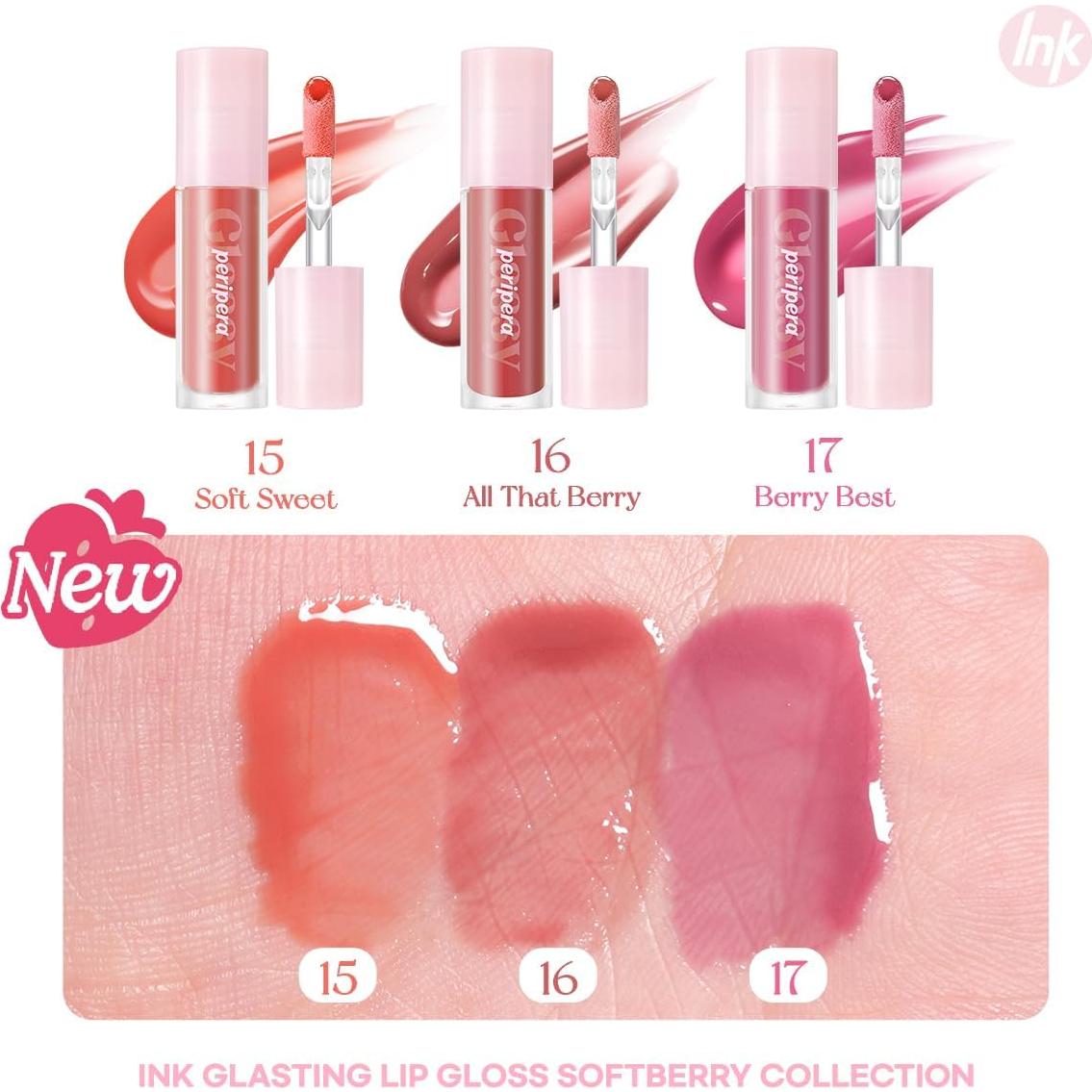 Brillo Labial Peripera Ink Glasting 017 Mejor Berry 9.92g