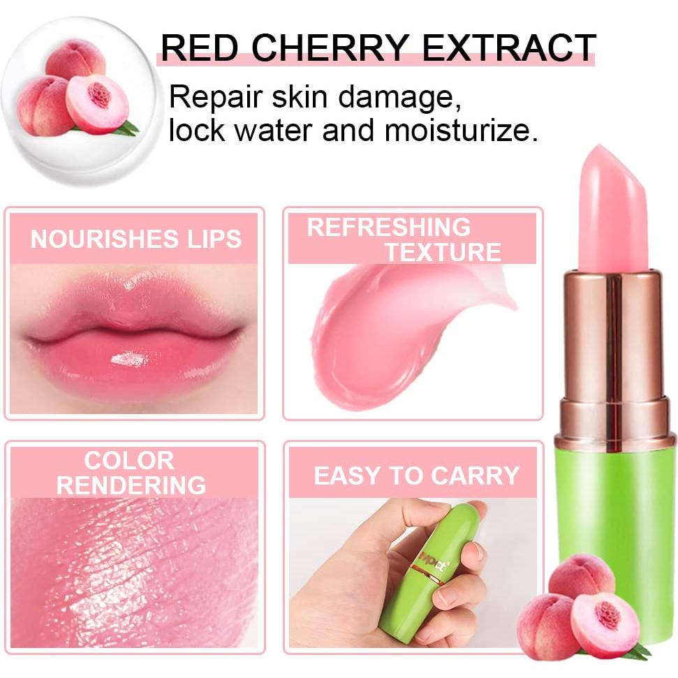 Barra de Labios que Cambia de Color BINGBRUSH Aloe Vera 2 Pcs