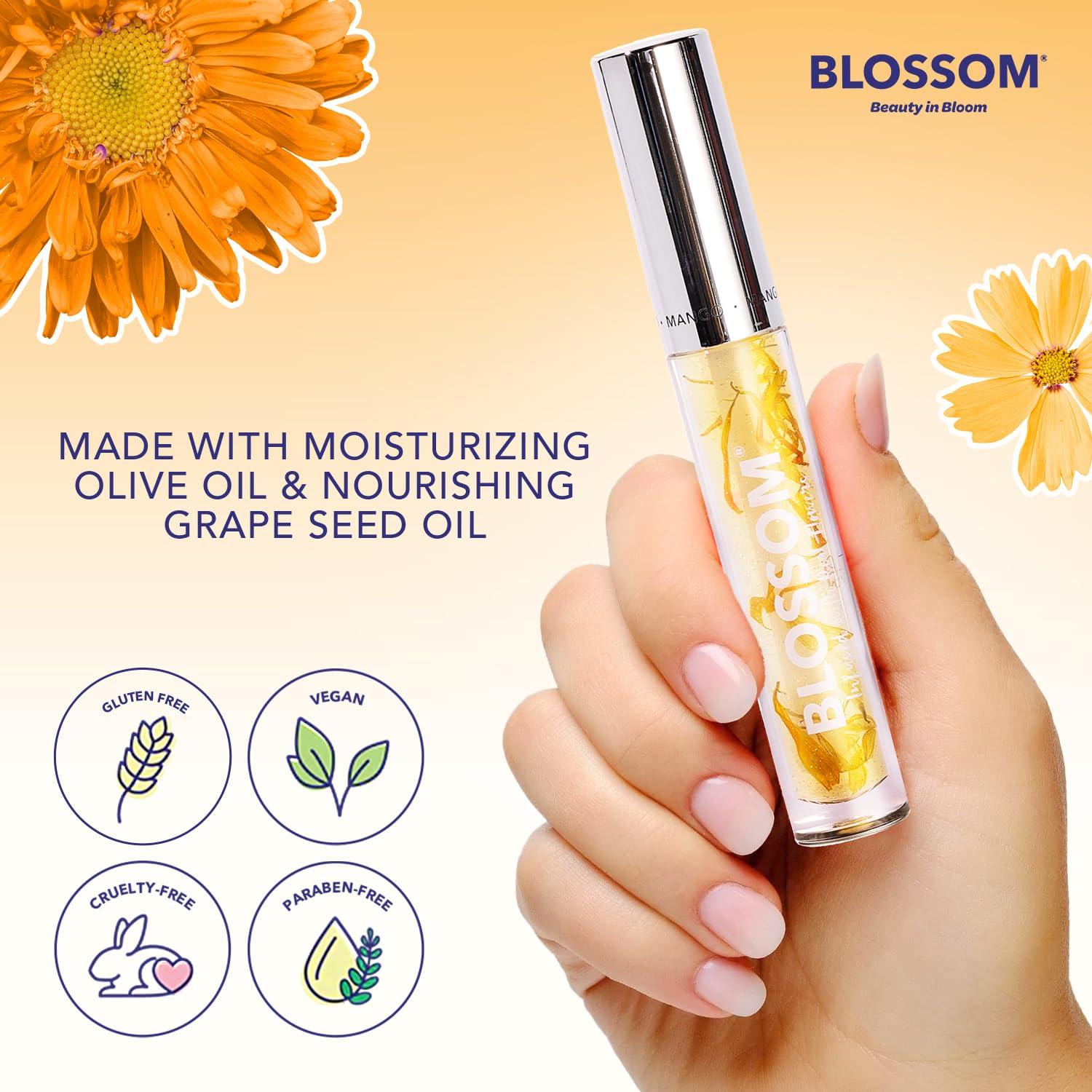 Brillo de Labios Mango Blossom 3g - Hidratante con Flores Reales