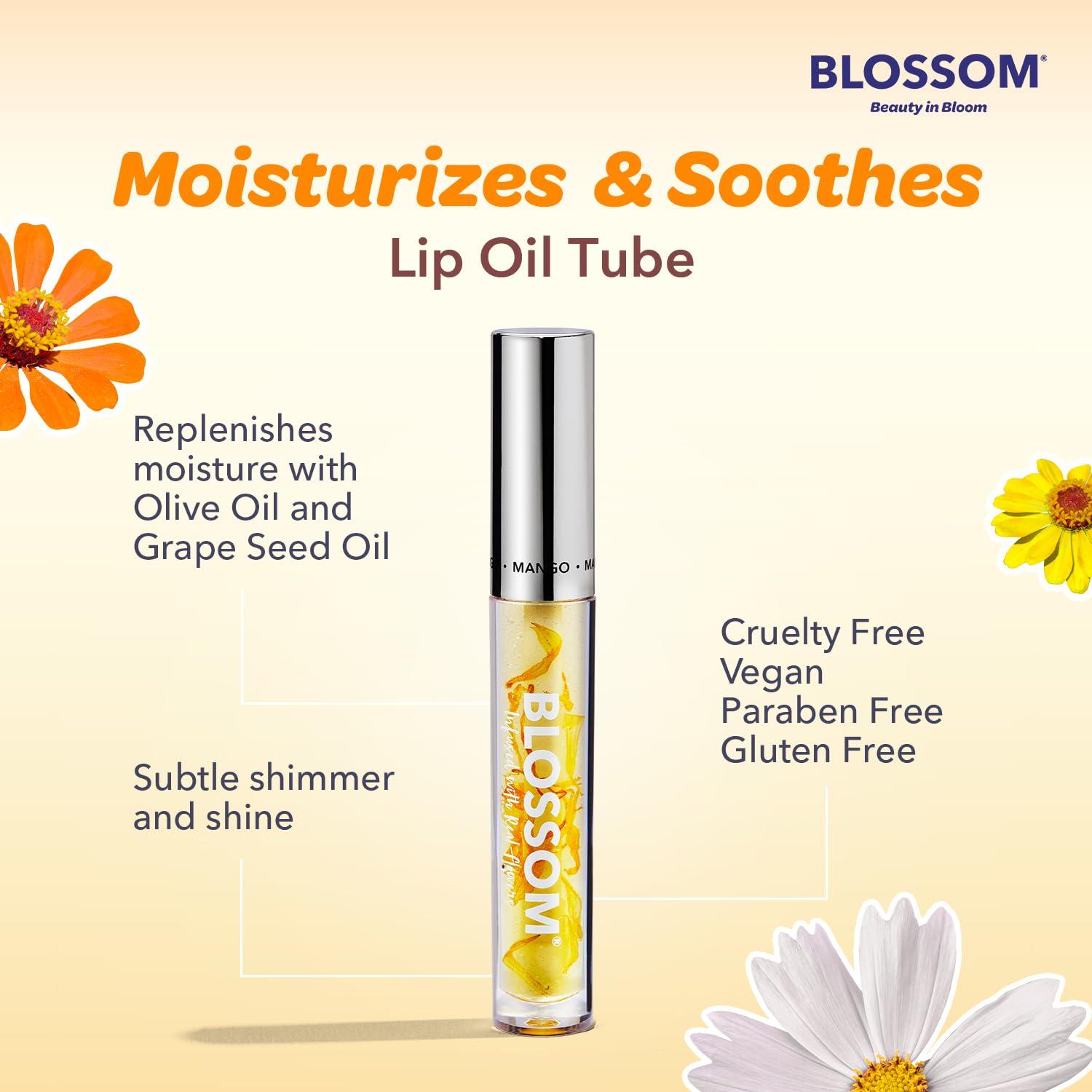 Brillo de Labios Mango Blossom 3g - Hidratante con Flores Reales