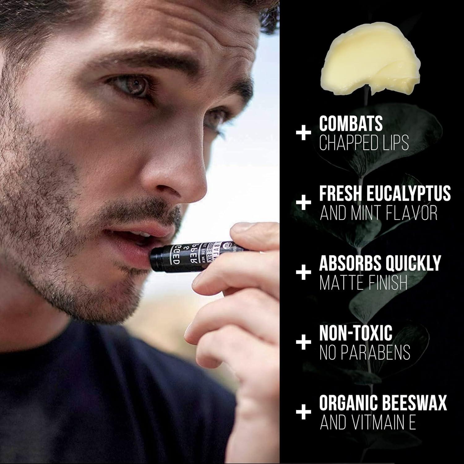 RUGGED & DAPPER Paquete de Cuidado Facial y Labial para Hombres