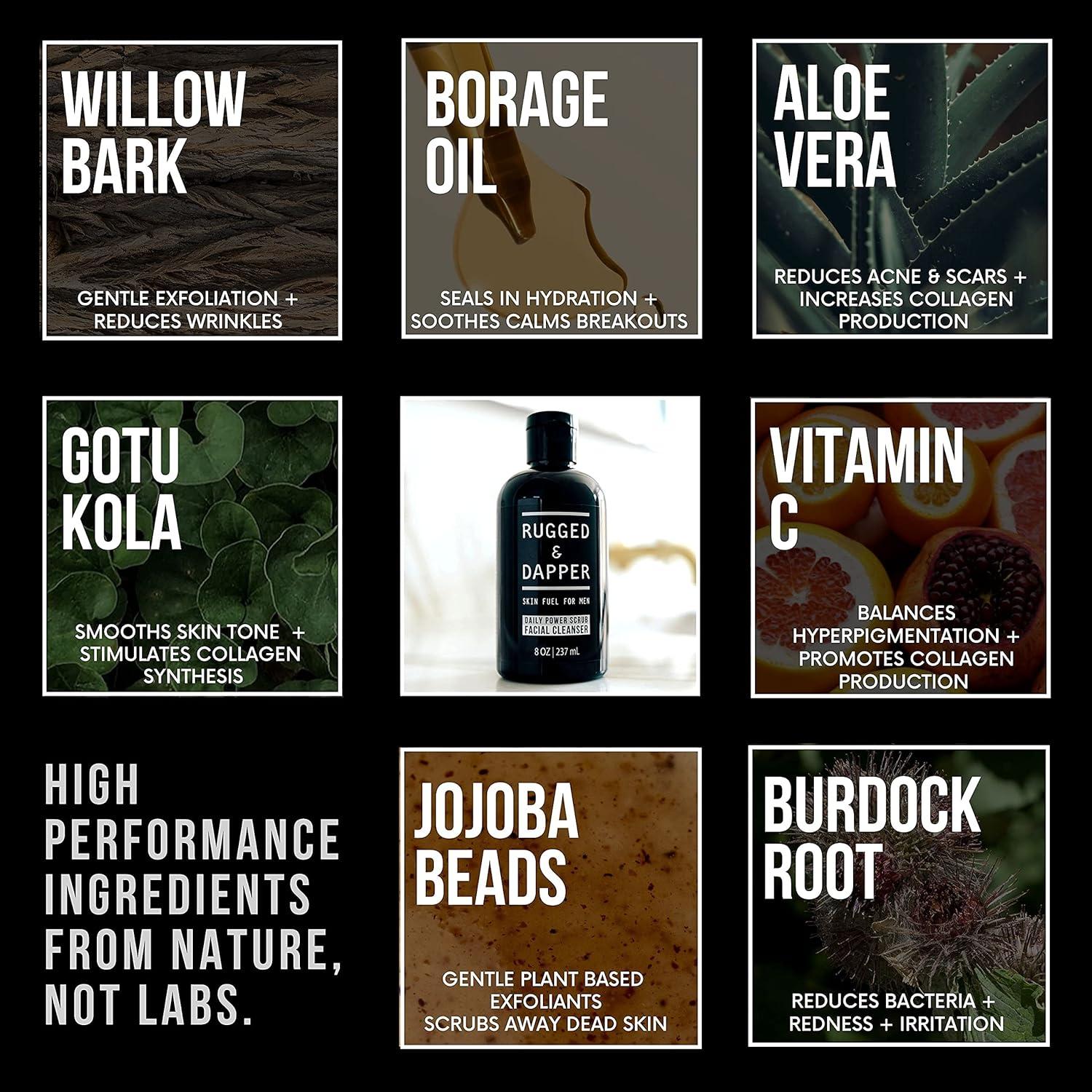 RUGGED & DAPPER Paquete de Cuidado Facial y Labial para Hombres