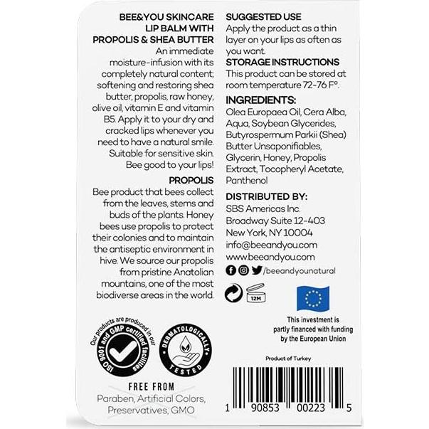 Bálsamo Labial Hidratante Ultra Conditioning BEE&YOU 10ml