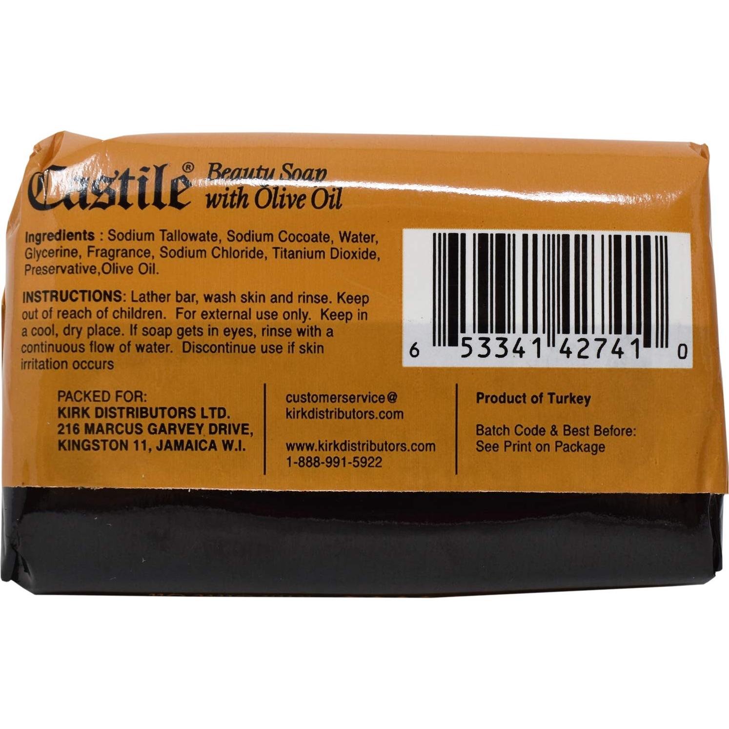 Jabón de Belleza de Castilla con Aceite de Oliva 110g - Paquete de 6