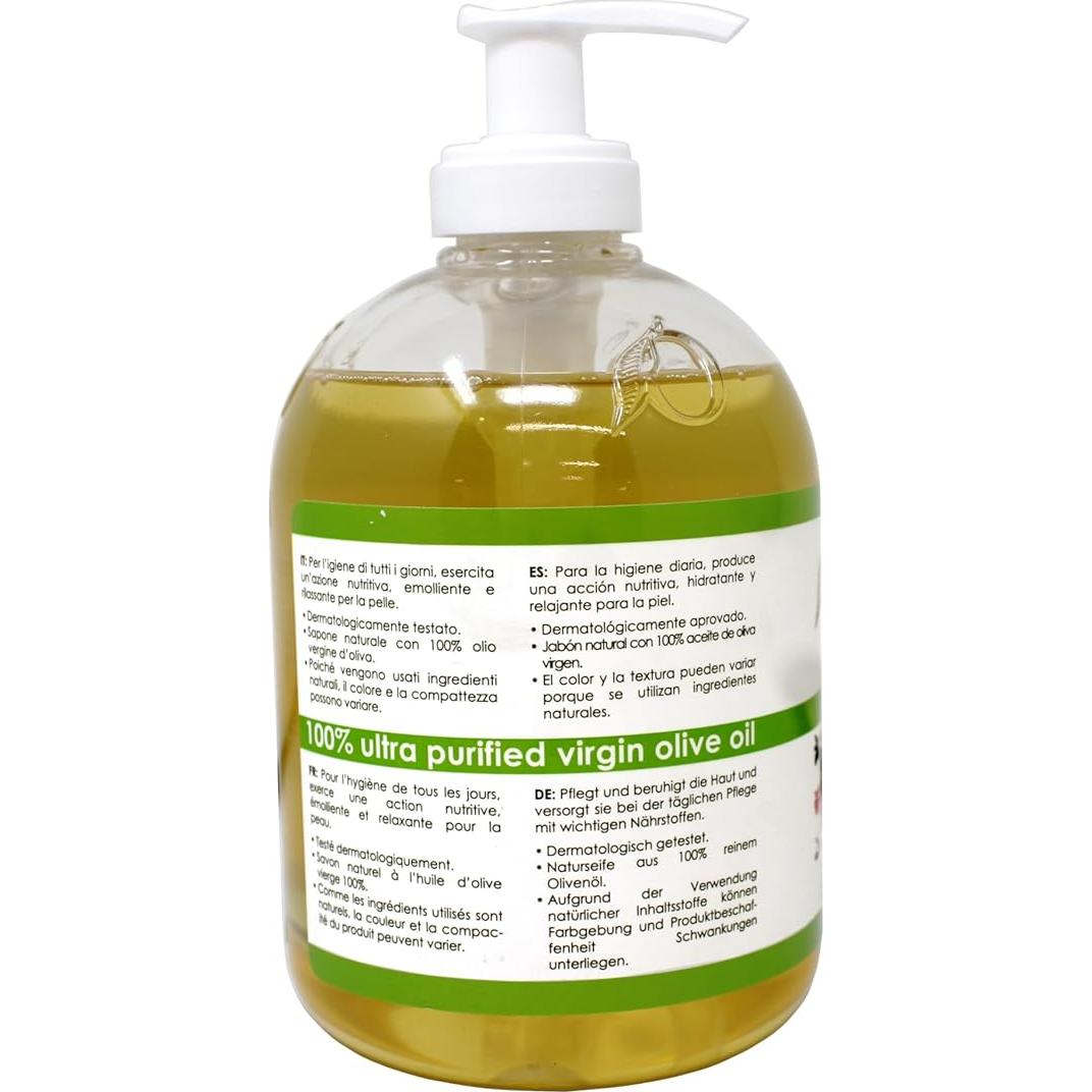 Jabón líquido de cara y cuerpo Olivella 2 x 500 ml