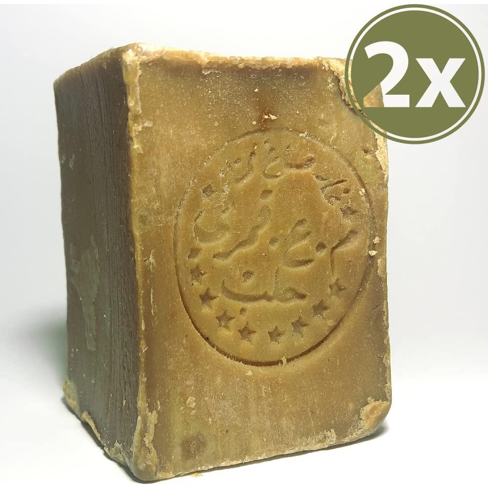 Jabón de Alepo Natural Merlinera - Paquete de 2 x 226.8 g