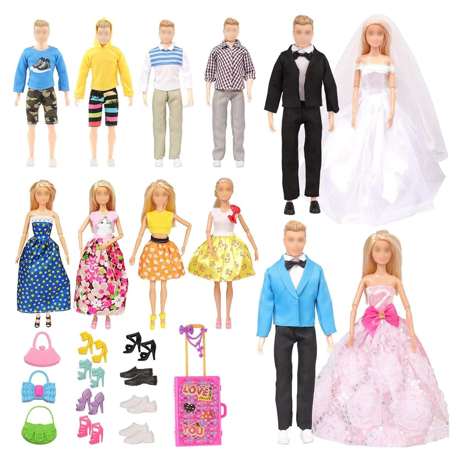 SOTOGO 33 Piezas Ropa de Muñeca 29 cm Accesorios Boda