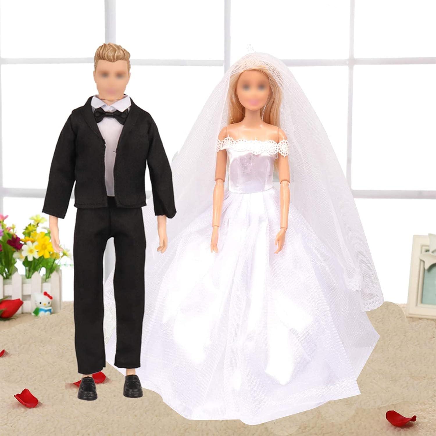 SOTOGO 33 Piezas Ropa de Muñeca 29 cm Accesorios Boda