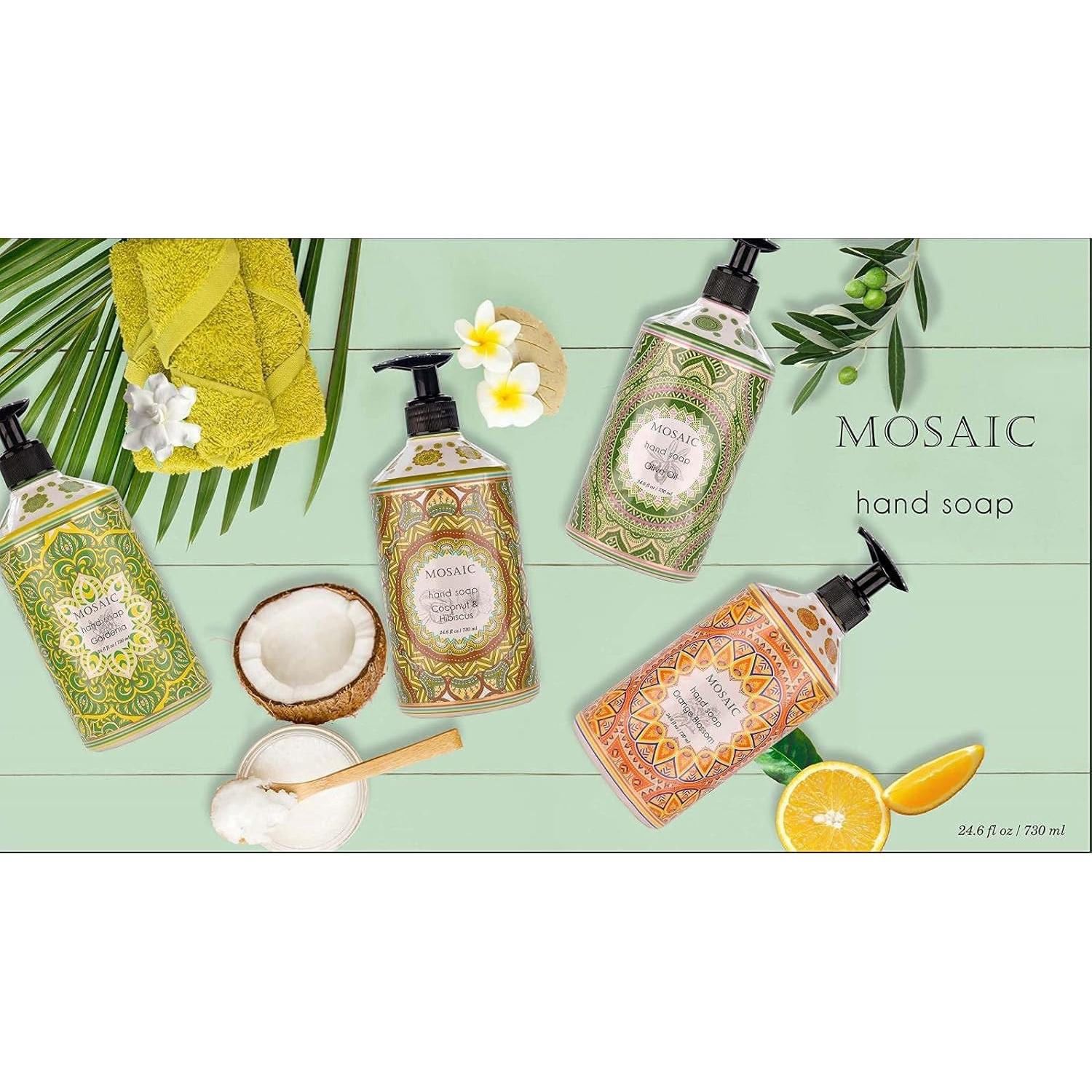 Juego de Jabón Líquido para Manos Mosaic - 4 Aromas 730 ml