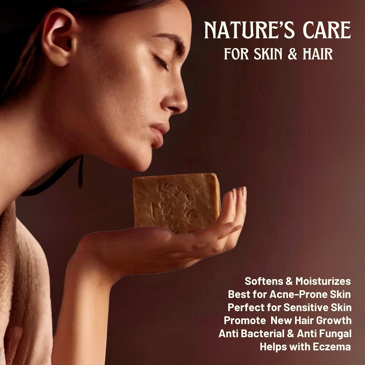 Jabón de Alepo Natural Box 4 Body 198g - 100% Aceite de Oliva