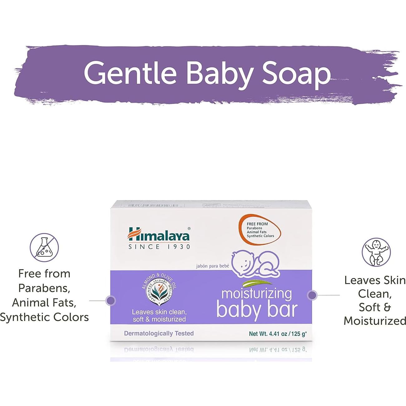 Barra Hidratante para Bebés Himalaya con Aceite de Oliva 125g