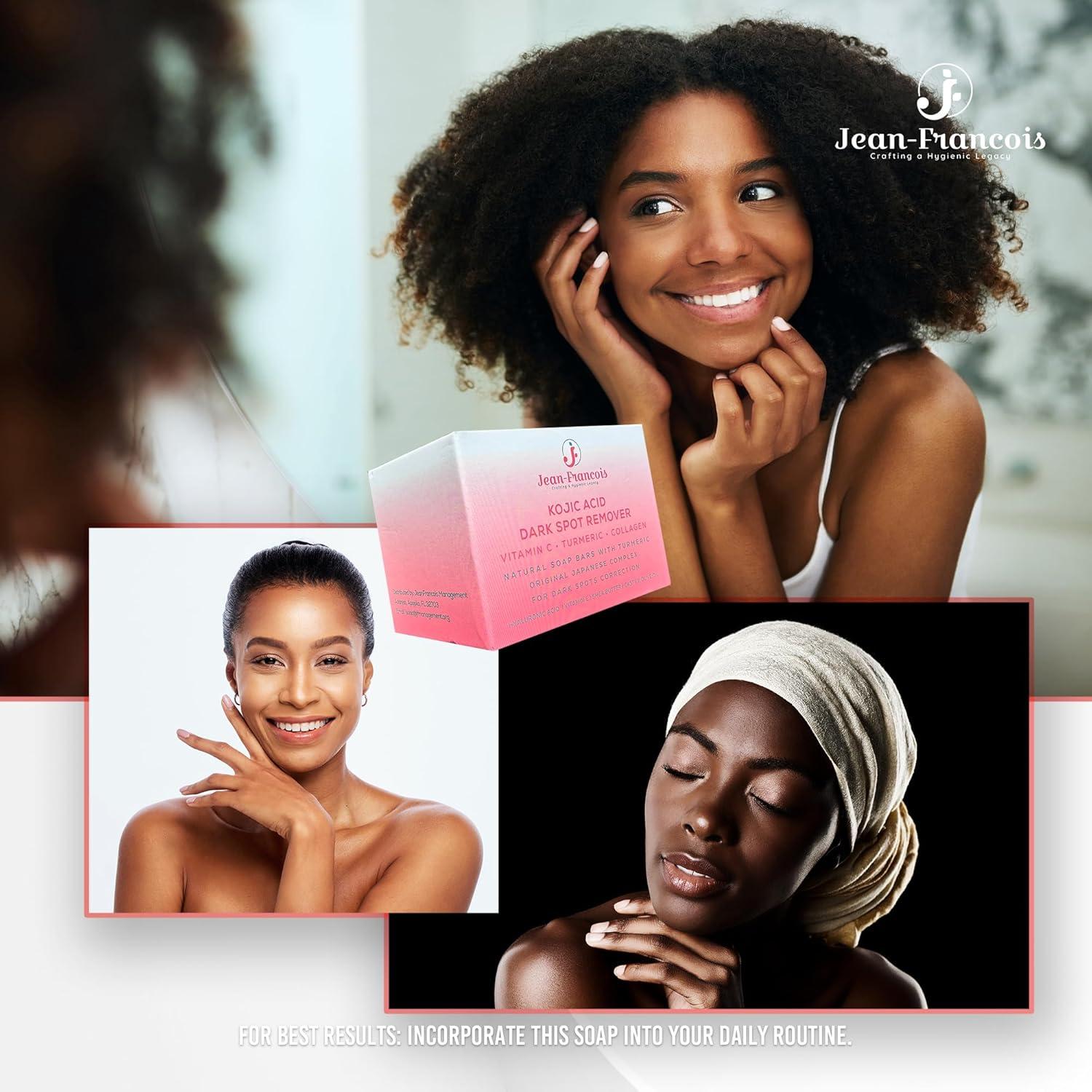Jabones Jean-Francois para Manchas Oscuras con Ácido Kójico y Vitamina C - 2 Paquetes