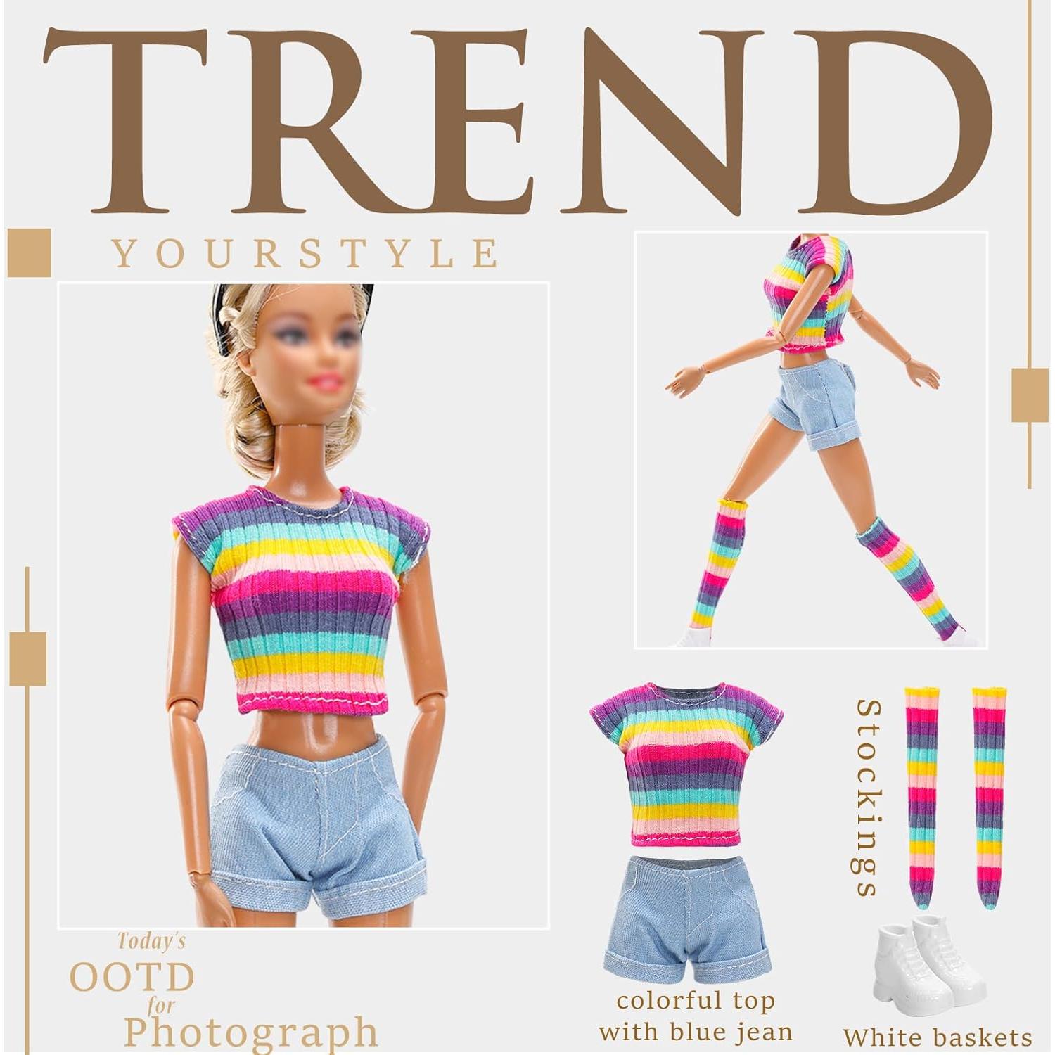 15 Piezas Ropa y Accesorios para Muñecas Enoch 29 cm