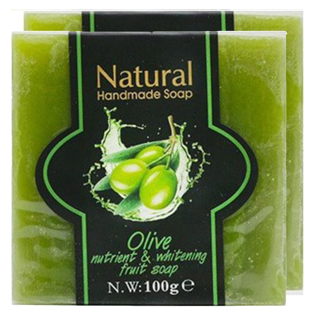 Jabón de Oliva Natural KASTU - Paquete de 2, 100g, Suave