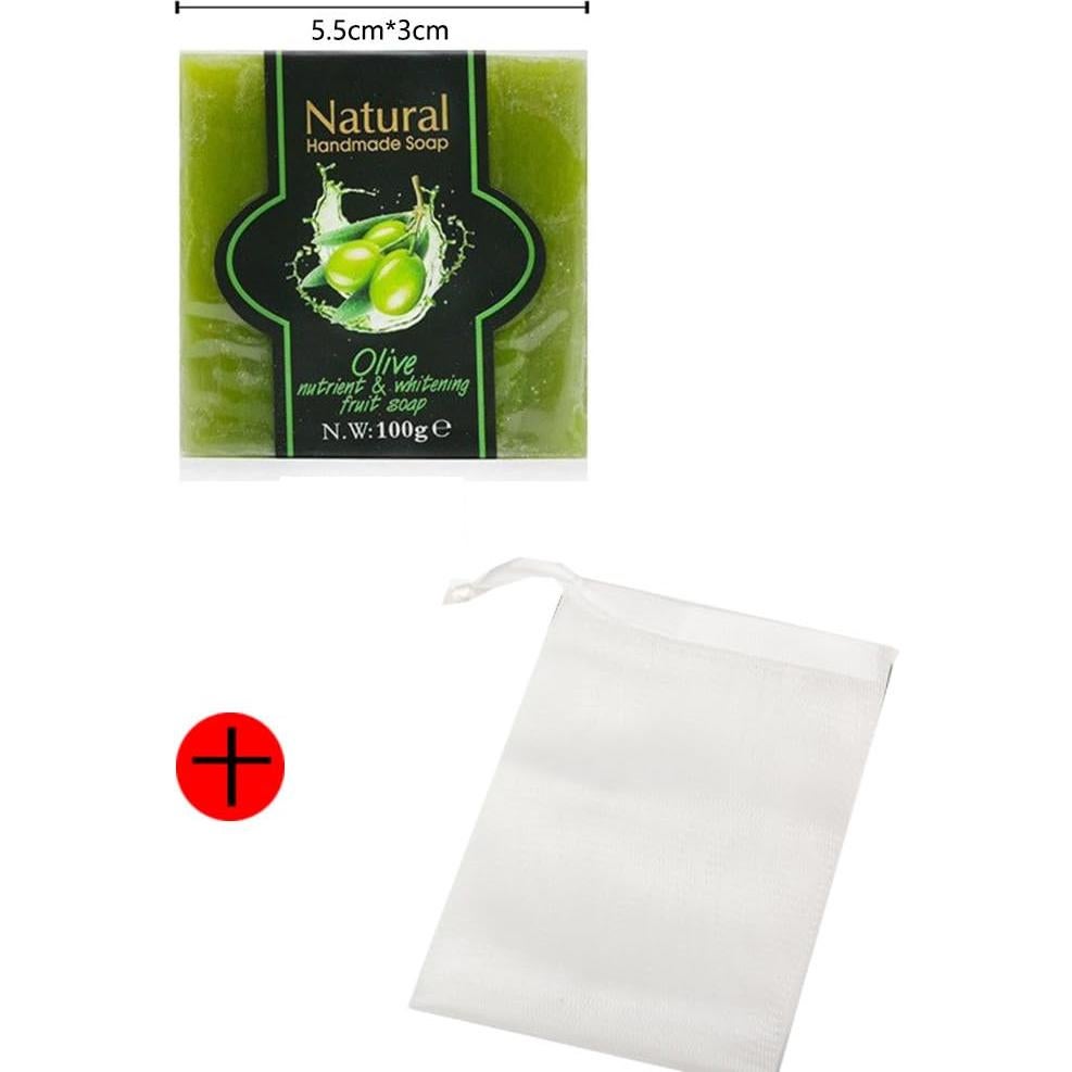 Jabón de Oliva Natural KASTU - Paquete de 2, 100g, Suave