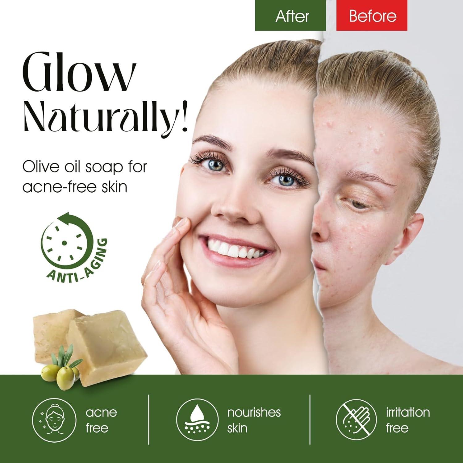 Conjunto de Jabones de Aceite de Oliva Nabulsi Orgánico 2 Paquetes