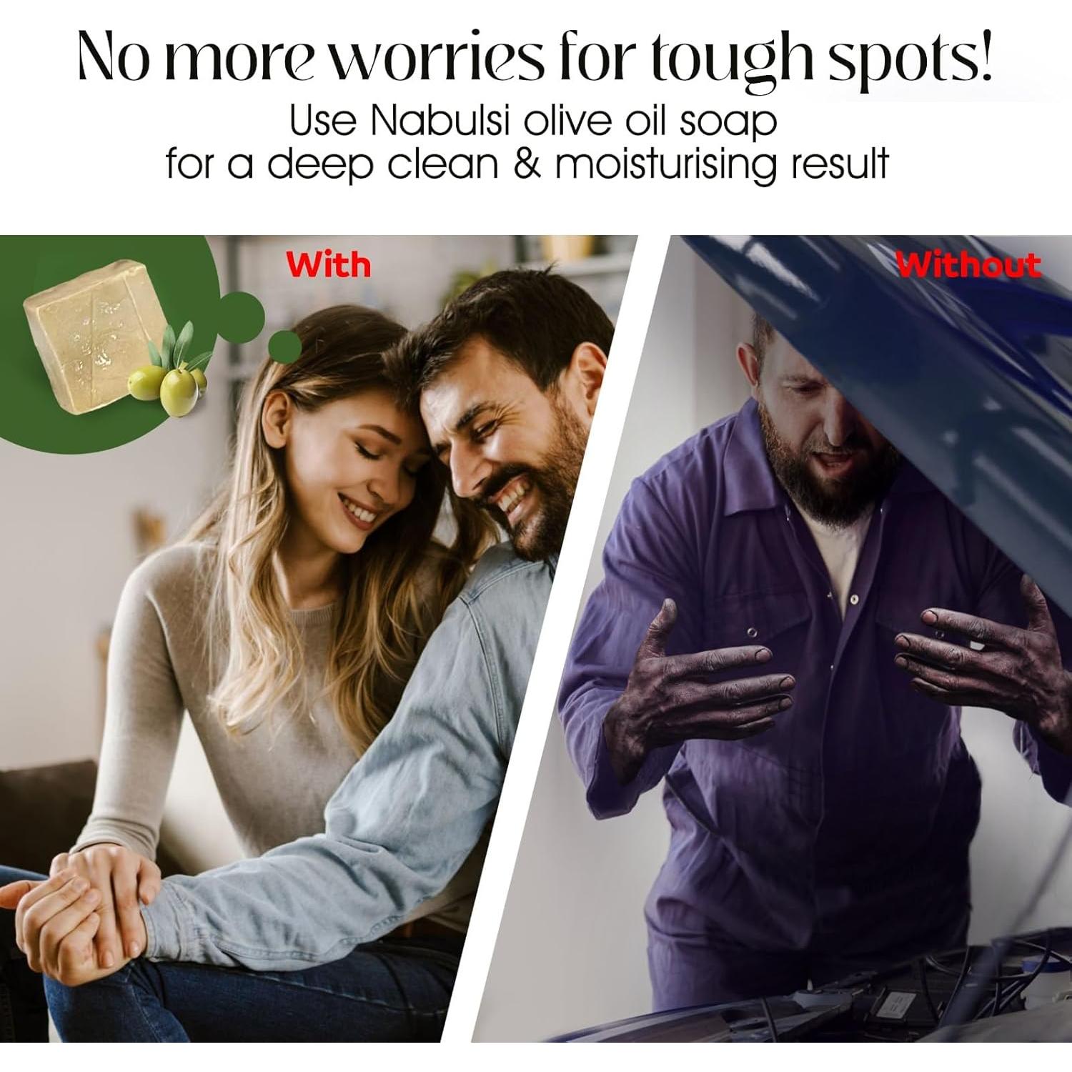 Conjunto de Jabones de Aceite de Oliva Nabulsi Orgánico 2 Paquetes