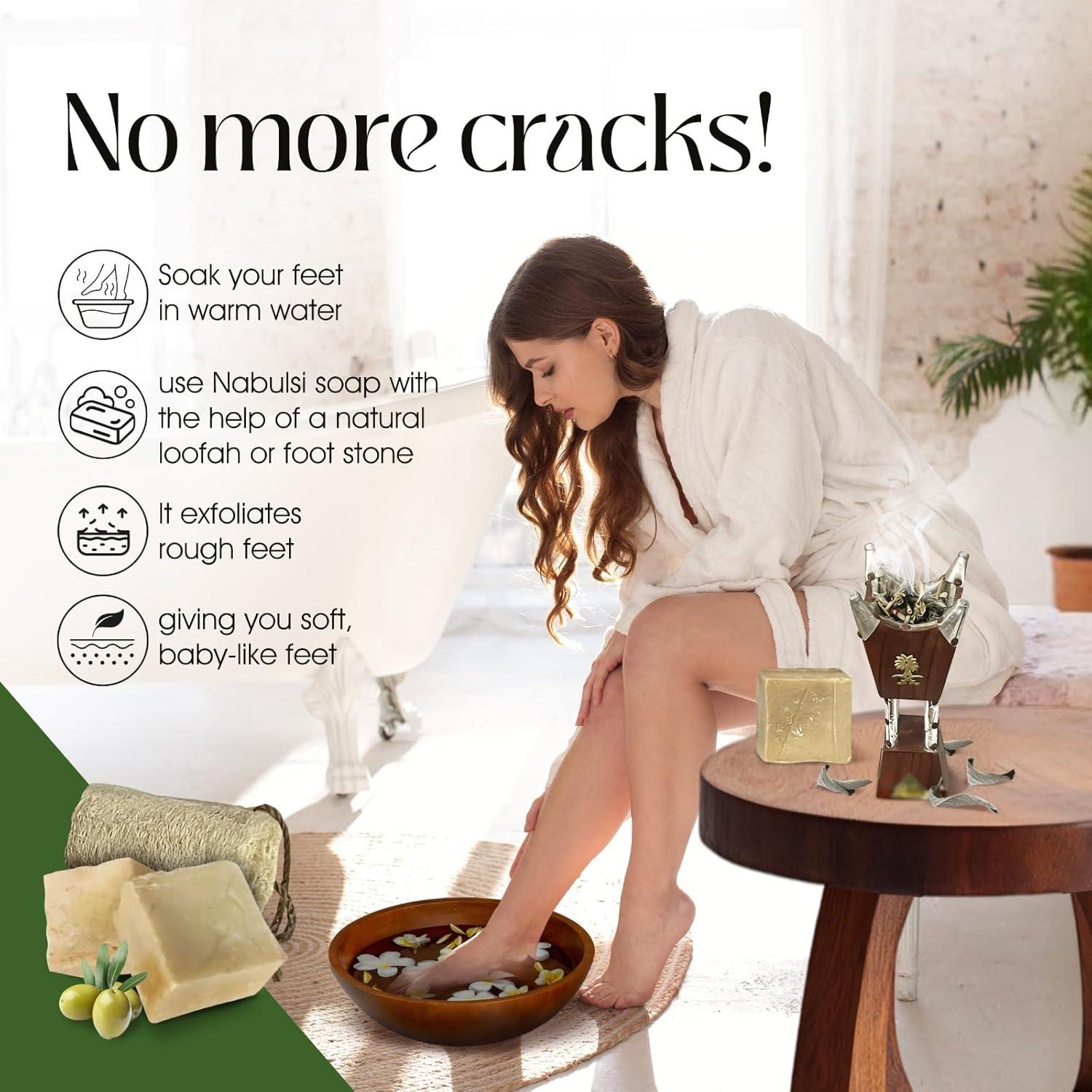 Conjunto de Jabones de Aceite de Oliva Nabulsi Orgánico 2 Paquetes