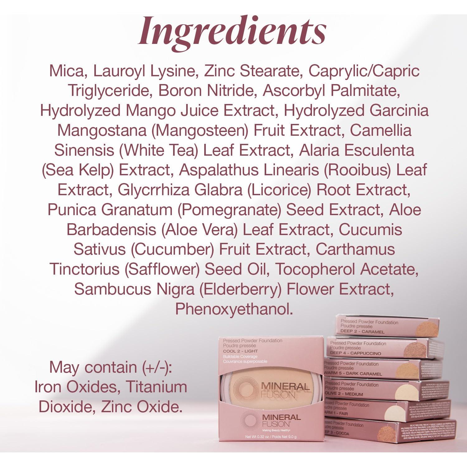 Base en Polvo Compacto Mineral Fusion Oliva 3 9.07 g Antienvejecimiento