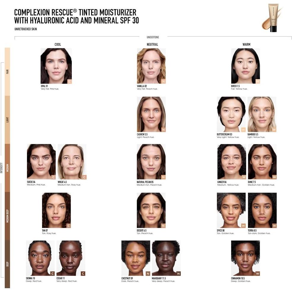 bareMinerals Hidratante Tinte Facial SPF 30 33.4g AI Suede 04