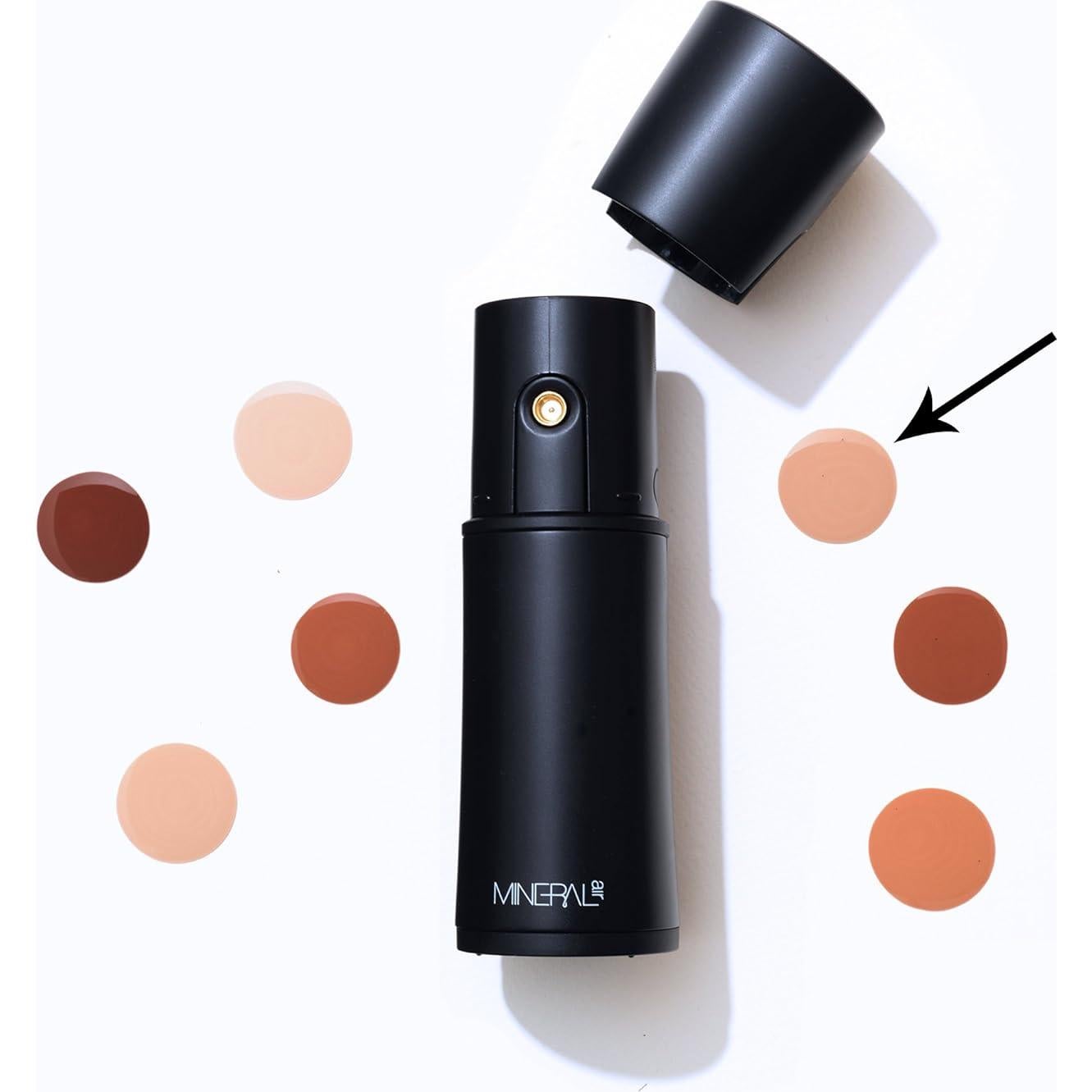 Base Cuatro en Uno Mineral Air YA-MAN 28 ml Color Medio