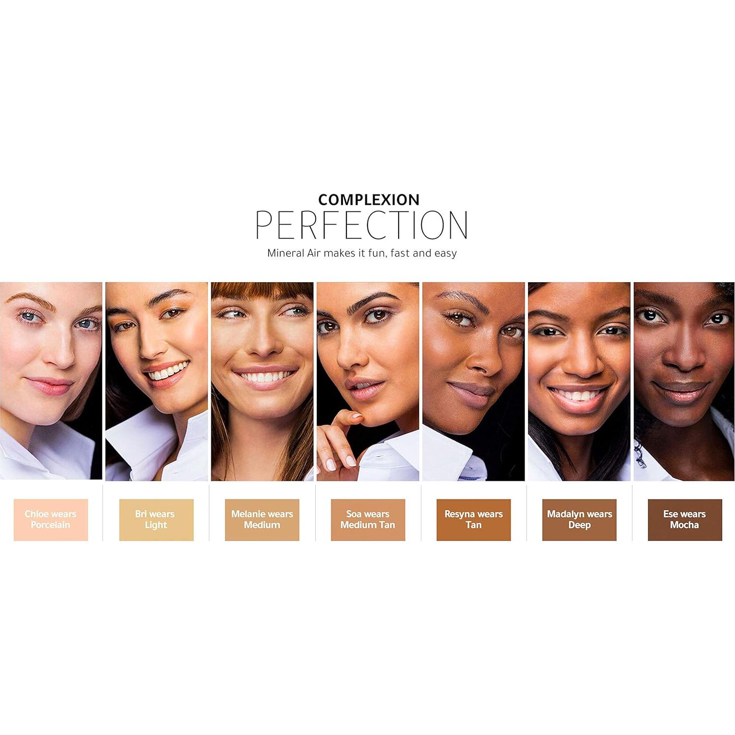 Base Cuatro en Uno Mineral Air YA-MAN 28 ml Color Medio