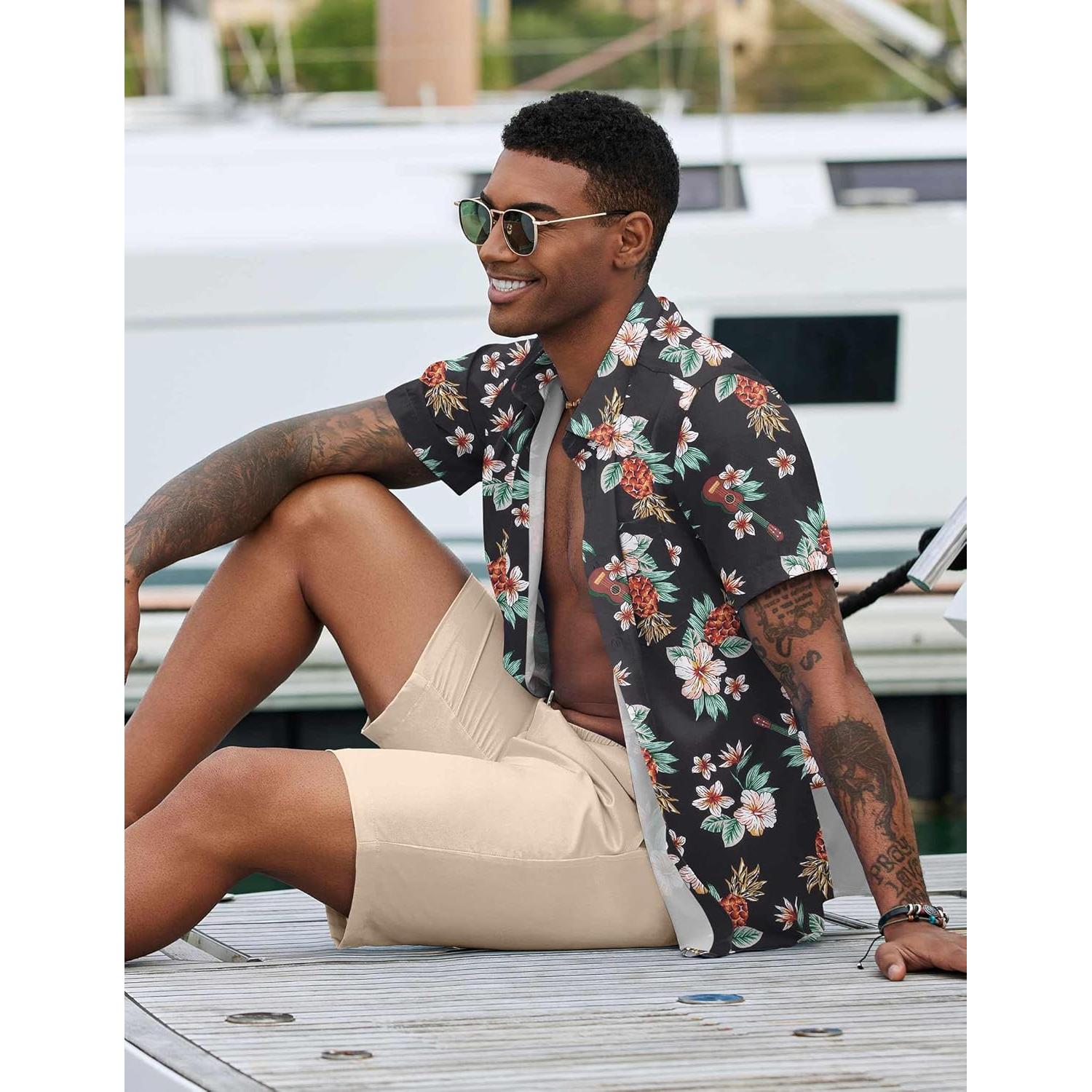 Conjunto de Verano para Hombre COOFANDY 2 Piezas Floral