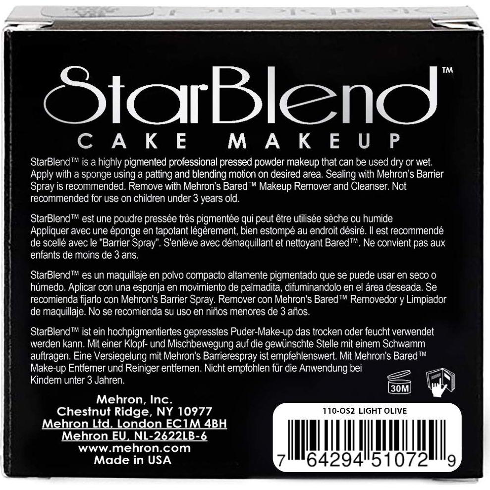 Maquillaje Profesional en Polvo Mehron StarBlend 56.7 g Oliva Clara