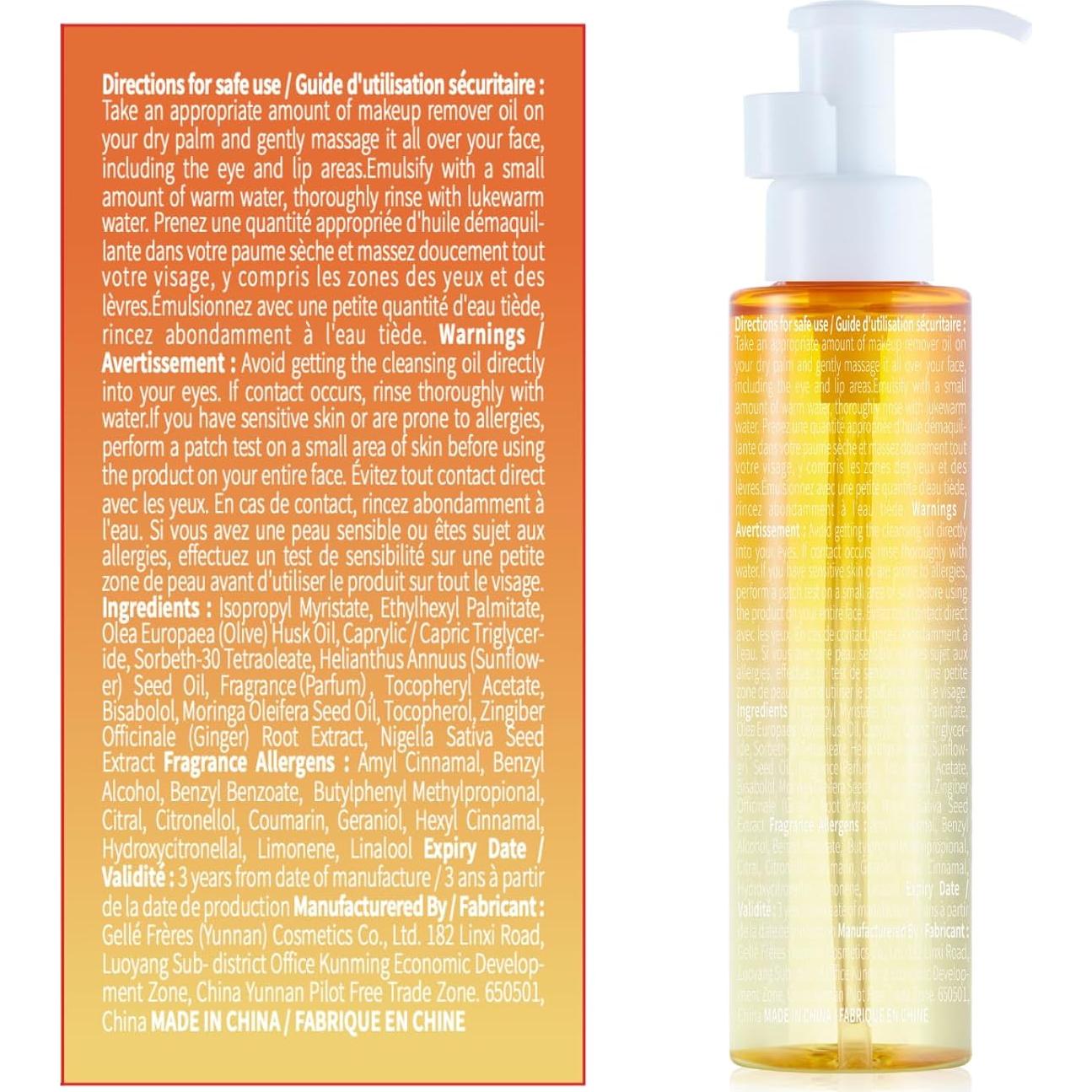 Aceite Limpiador Facial GELLÉ FRÈRES 153 ml - Desmaquillante Suave