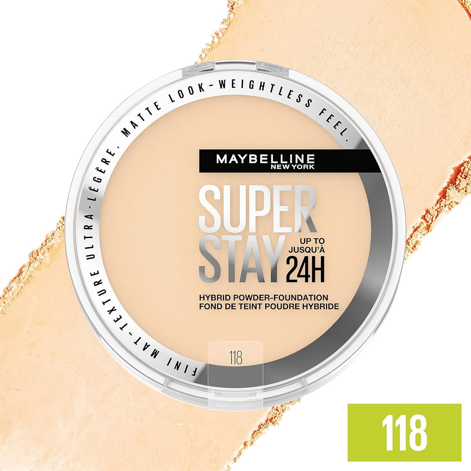 Maybelline Super Stay Polvo-Fundación Híbrido 118 - Mate 24HR