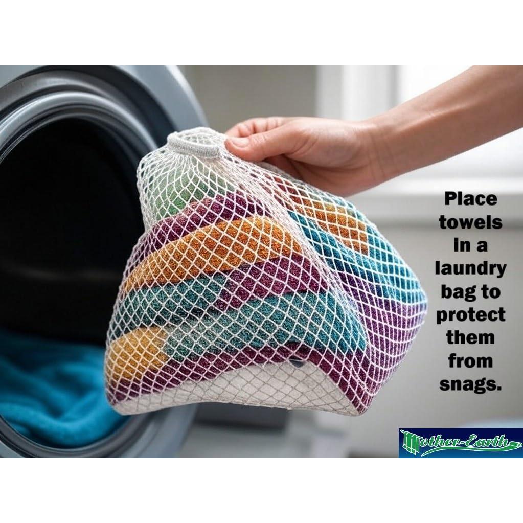 Toallas de Baño Mother-Earth 6-Pack 30x30 cm Suaves y Absorbentes