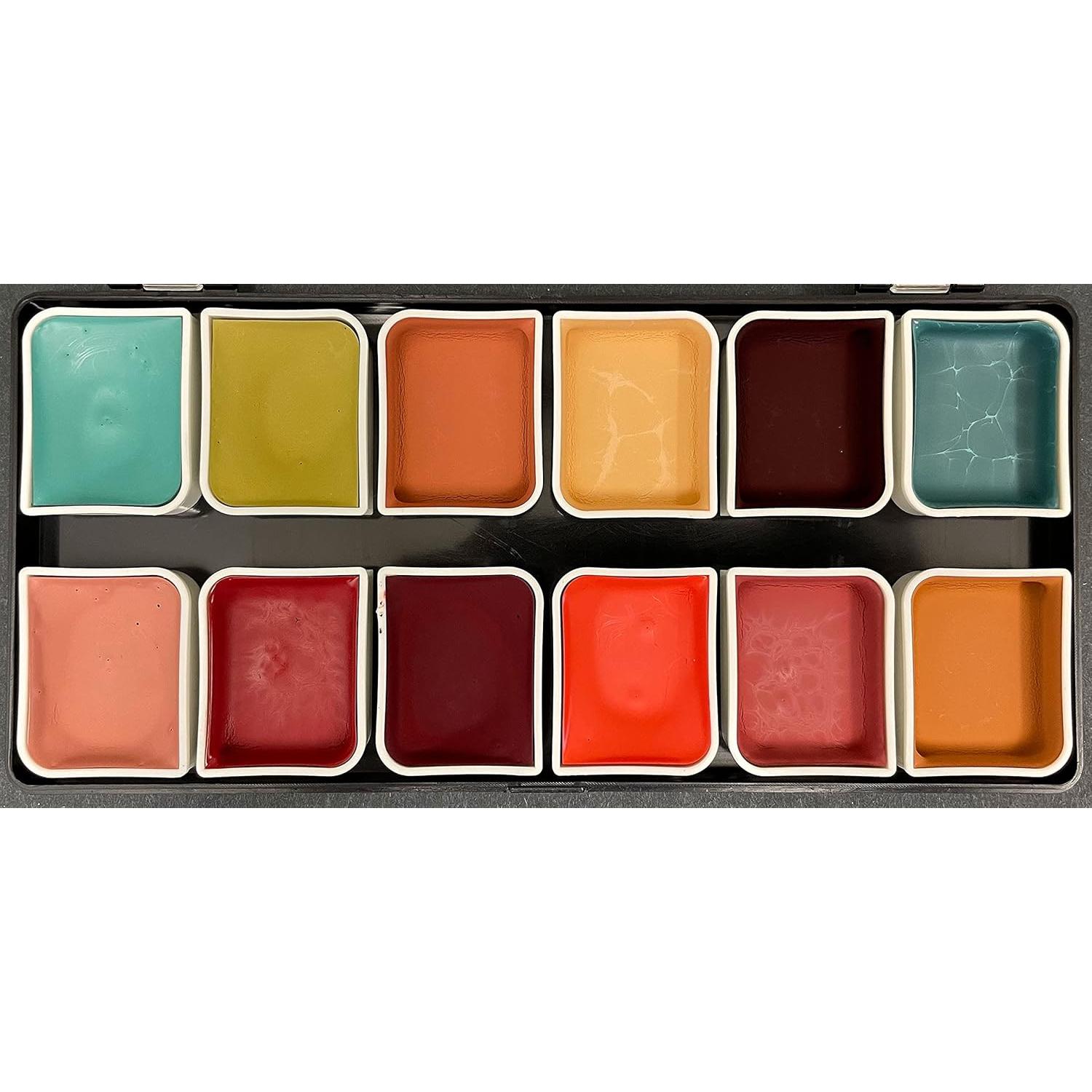 Paleta de Maquillaje SFX Activada por Alcohol 12 Colores Narrative