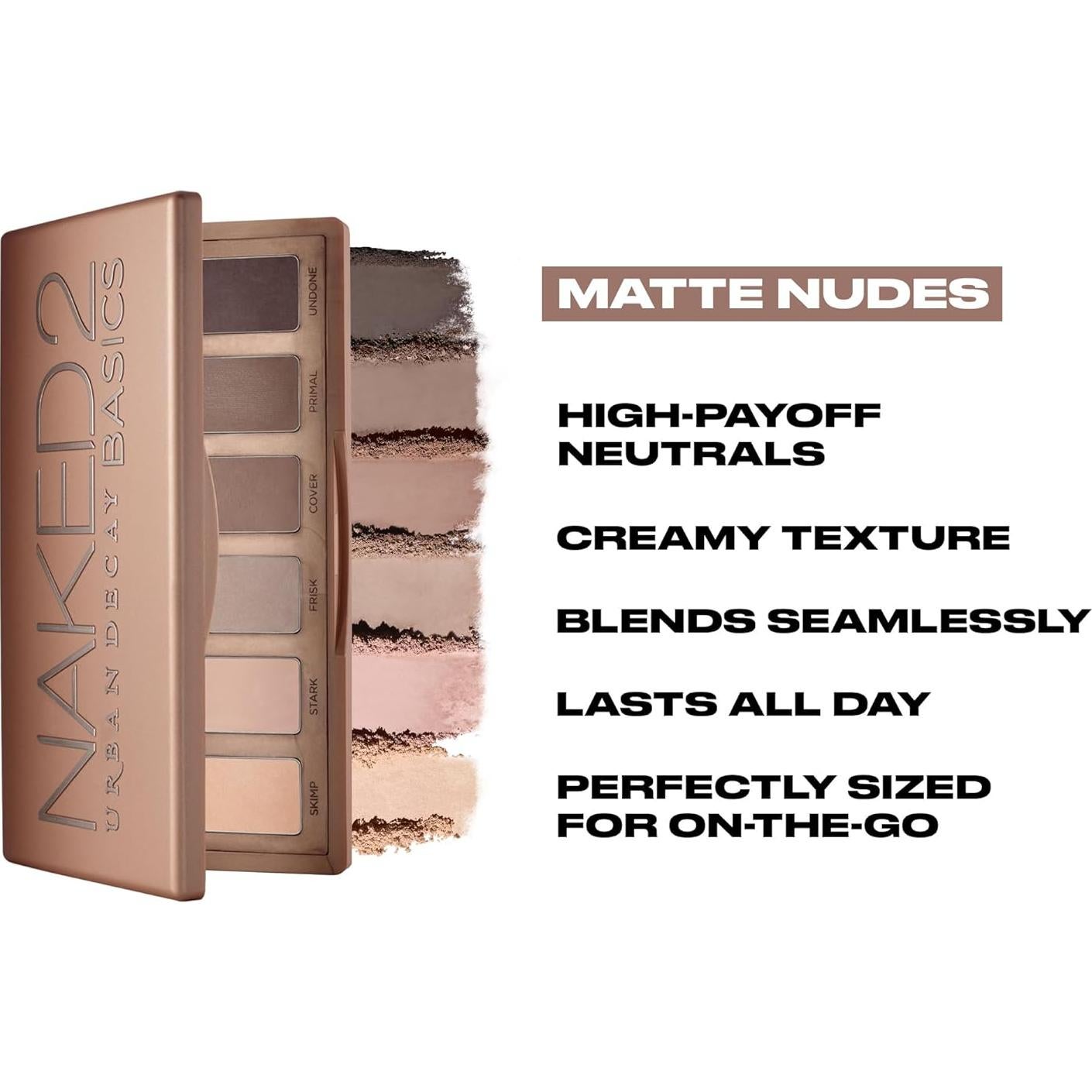 Paleta de Sombras Urban Decay Naked 2 Basics Mini - 6 Tonos Mate