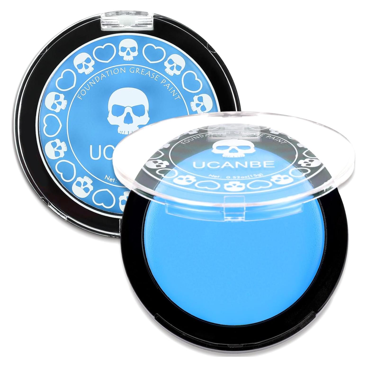 Pintura Facial y Corporal Azul Claro UCANBE 50g No Tóxica