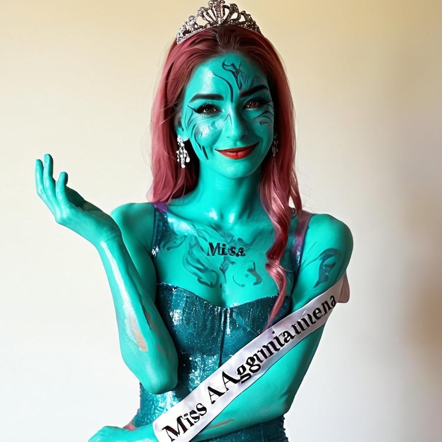 Pintura Facial y Corporal MEICOLY Teal 30g a Prueba de Agua