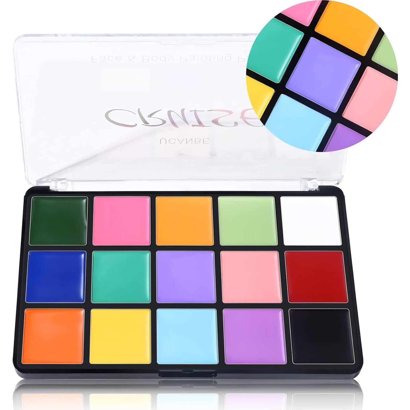 Pintura Facial y Corporal UCANBE 15 Colores Macaron No Tóxica