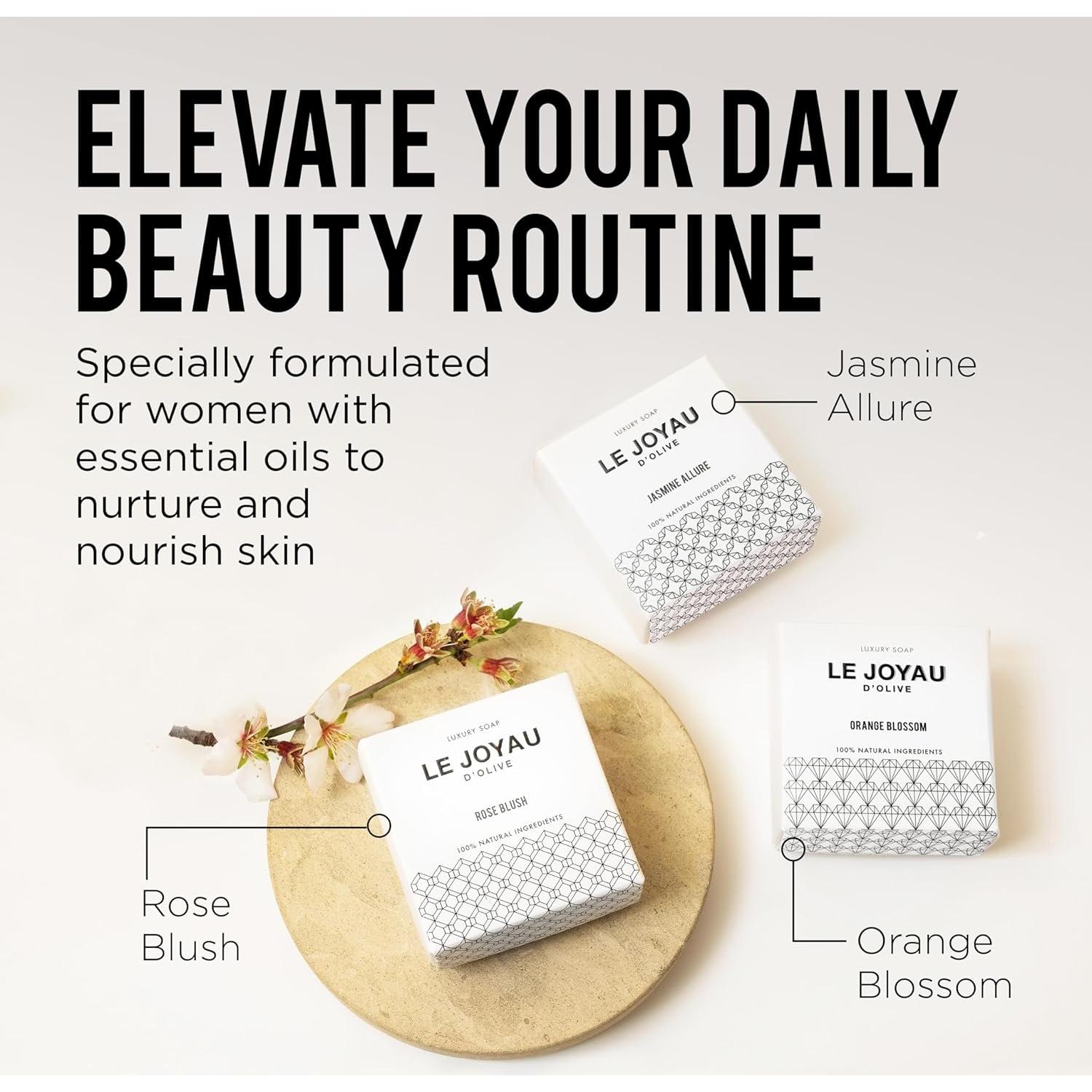 Jabón Natural Le Joyau D'Olive Set de Regalo 3 Piezas