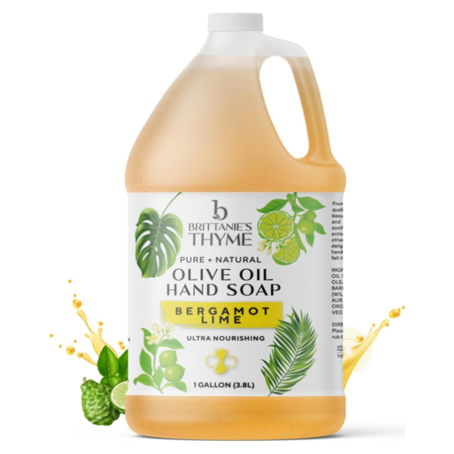 Jabón Líquido Multiusos Brittanie 3.78 L - Aceite de Oliva y Esenciales