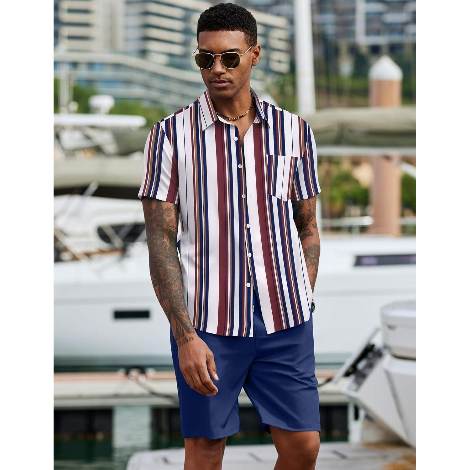 Conjunto de Playa para Hombre COOFANDY 2 Piezas Verano