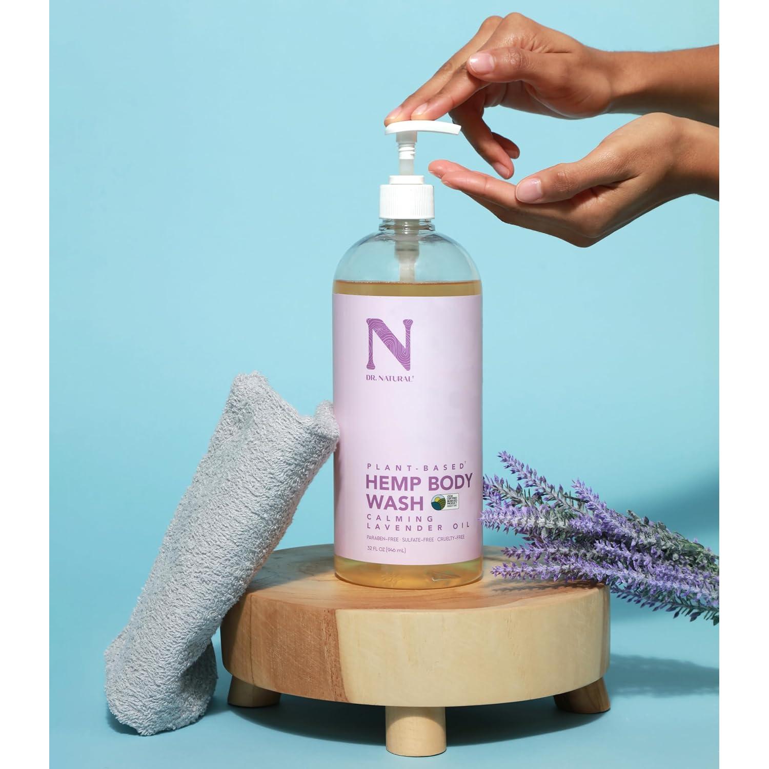 Jabón Corporal Dr. Natural de Cáñamo 0.95L Lavanda Hidratante