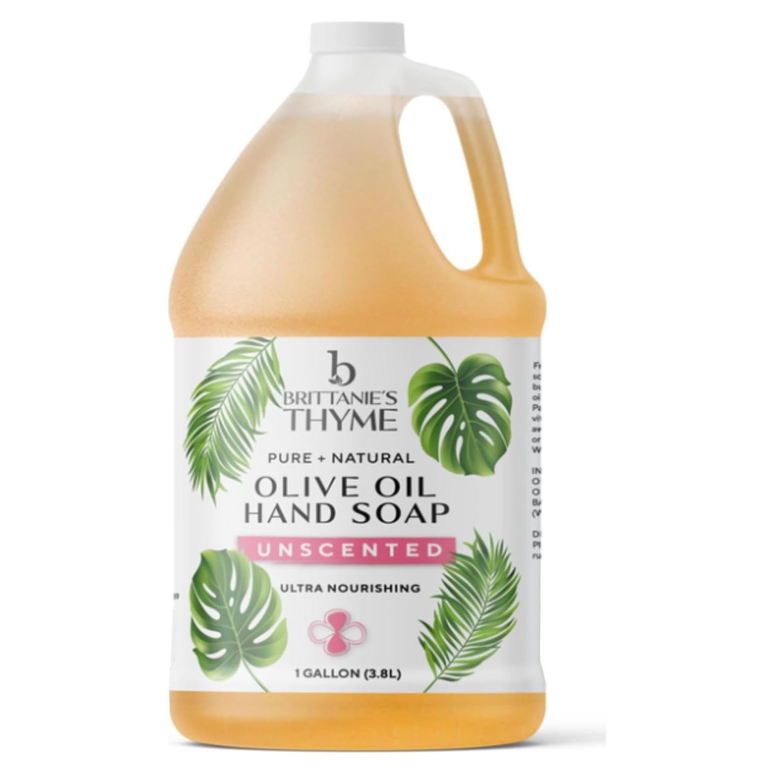 Jabón Líquido Orgánico de Aceite de Oliva Brittanie 3.78L