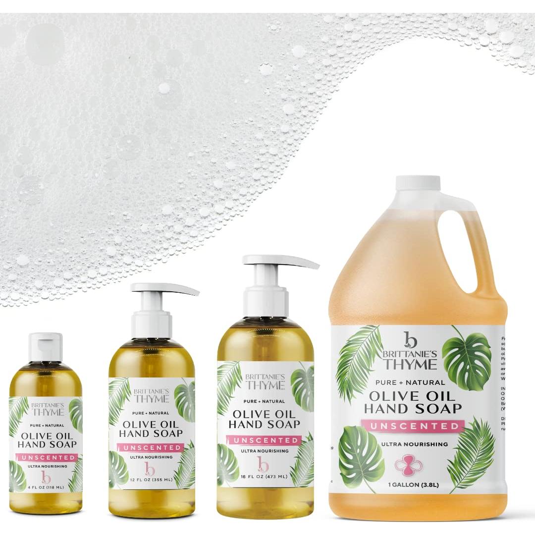 Jabón Líquido Orgánico de Aceite de Oliva Brittanie 3.78L